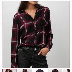 Rails - hunter button down top